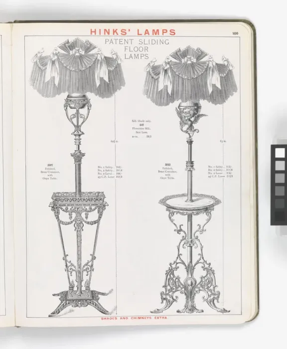 Framed Print : Page from Hinks Lamps catalogue Framed Print : Page from Hinks Lamps catalogue