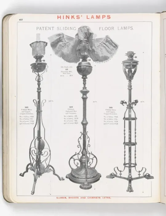 Framed Print : Page from Hinks Lamps catalogue Framed Print : Page from Hinks Lamps catalogue