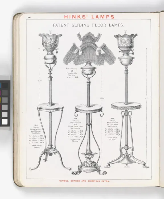Framed Print : Page from Hinks Lamps catalogue Framed Print : Page from Hinks Lamps catalogue