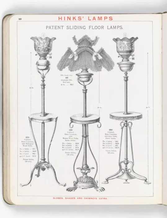 Framed Print : Page from Hinks Lamps catalogue Framed Print : Page from Hinks Lamps catalogue