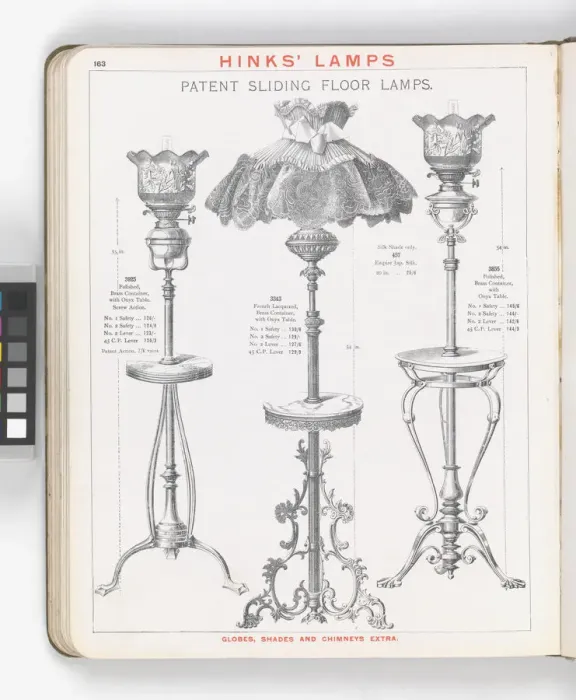Framed Print : Page from Hinks Lamps catalogue Framed Print : Page from Hinks Lamps catalogue