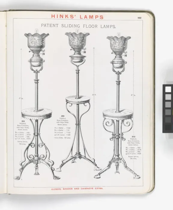 Framed Print : Page from Hinks Lamps catalogue Framed Print : Page from Hinks Lamps catalogue