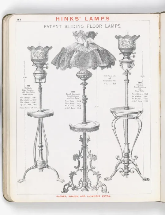 Framed Print : Page from Hinks Lamps catalogue Framed Print : Page from Hinks Lamps catalogue