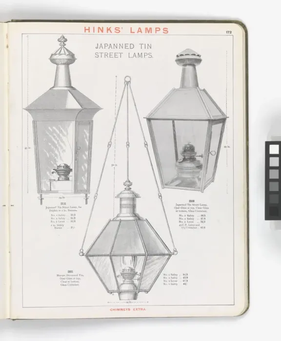 Framed Print : Page from Hinks Lamps catalogue Framed Print : Page from Hinks Lamps catalogue
