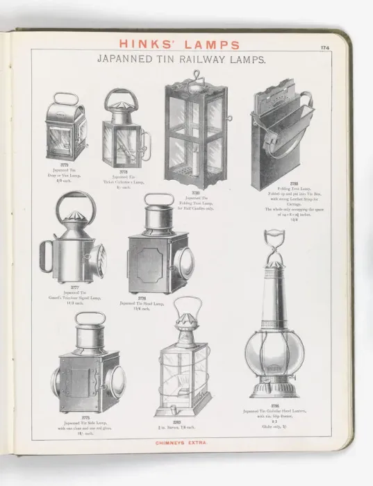 Framed Print : Page from Hinks Lamps catalogue Framed Print : Page from Hinks Lamps catalogue