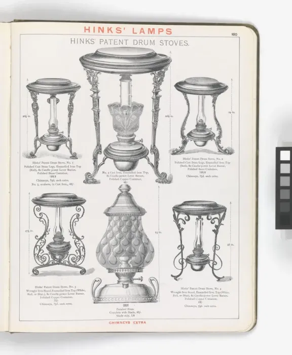 Framed Print : Page from Hinks Lamps catalogue Framed Print : Page from Hinks Lamps catalogue