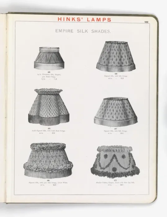 Framed Print : Page from Hinks Lamps catalogue Framed Print : Page from Hinks Lamps catalogue