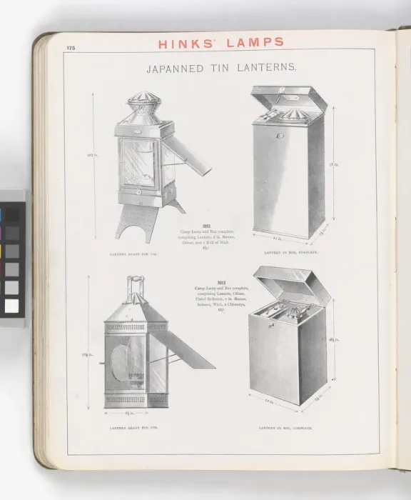 Framed Print : Page from Hinks Lamps catalogue Framed Print : Page from Hinks Lamps catalogue