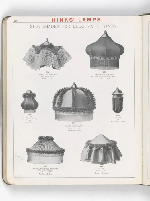 Framed Print : Page from Hinks Lamps catalogue Framed Print : Page from Hinks Lamps catalogue