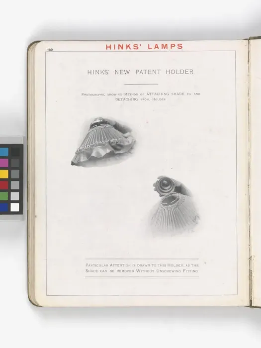 Framed Print : Page from Hinks Lamps catalogue Framed Print : Page from Hinks Lamps catalogue