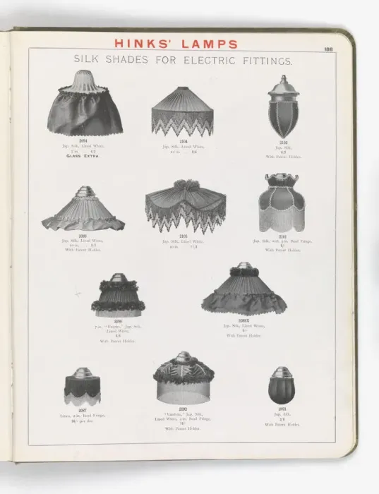 Framed Print : Page from Hinks Lamps catalogue Framed Print : Page from Hinks Lamps catalogue