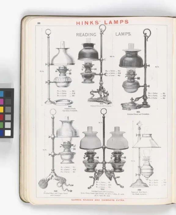 Framed Print : Page from Hinks Lamps catalogue Framed Print : Page from Hinks Lamps catalogue