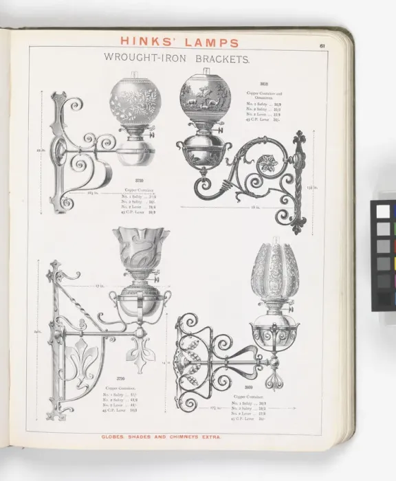 Framed Print : Page from Hinks Lamps catalogue Framed Print : Page from Hinks Lamps catalogue