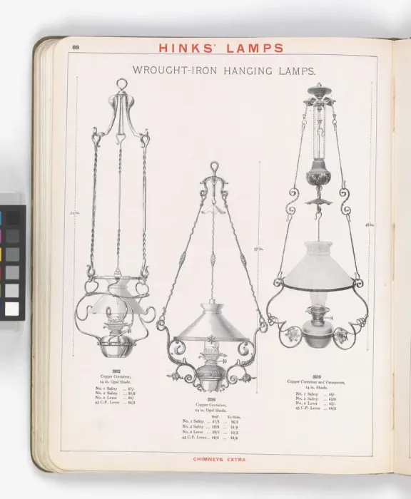 Framed Print : Page from Hinks Lamps catalogue Framed Print : Page from Hinks Lamps catalogue