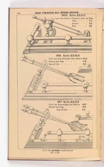 Framed Print : Page from Illustrated Catalogue of Machine-Made and Cast Ca