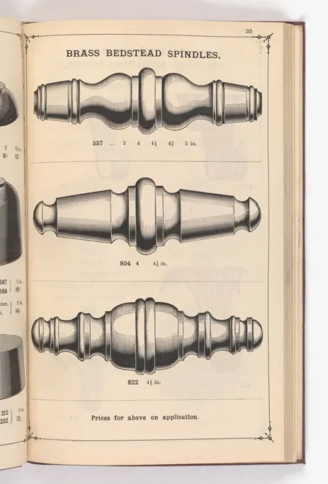 Framed Print : Page from Illustrated Catalogue of Machine-Made and Cast Ca Framed Print : Page from Illustrated Catalogue of Machine-Made and Cast Ca