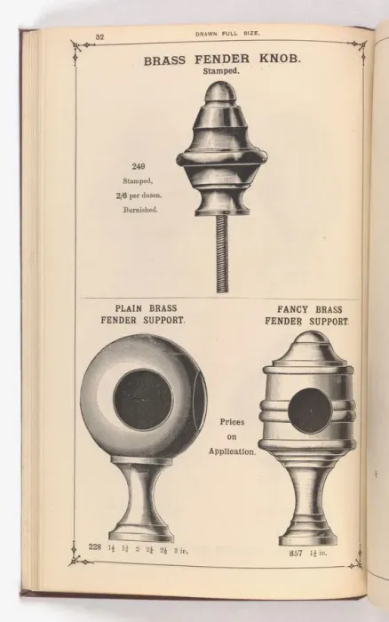Framed Print : Page from Illustrated Catalogue of Machine-Made and Cast Ca Framed Print : Page from Illustrated Catalogue of Machine-Made and Cast Ca