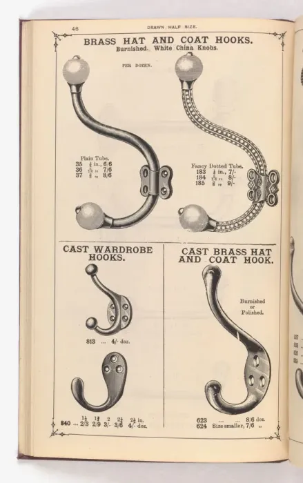 Framed Print : Page from Illustrated Catalogue of Machine-Made and Cast Ca
