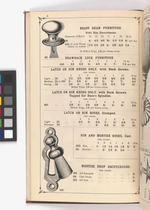 Framed Print : Page from Illustrated Catalogue of Machine-Made and Cast Ca Framed Print : Page from Illustrated Catalogue of Machine-Made and Cast Ca