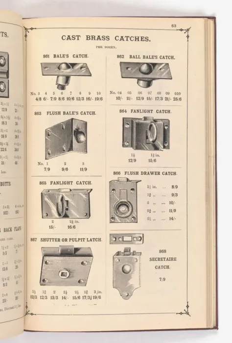 Framed Print : Page from Illustrated Catalogue of Machine-Made and Cast Ca Framed Print : Page from Illustrated Catalogue of Machine-Made and Cast Ca