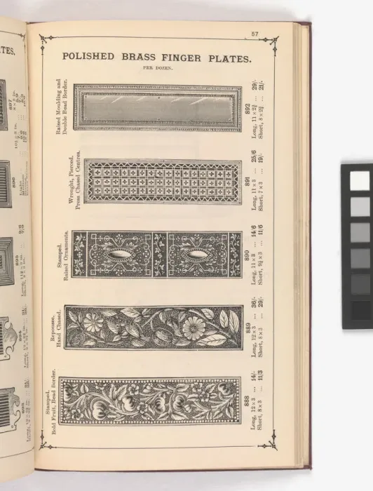 Framed Print : Page from Illustrated Catalogue of Machine-Made and Cast Ca Framed Print : Page from Illustrated Catalogue of Machine-Made and Cast Ca