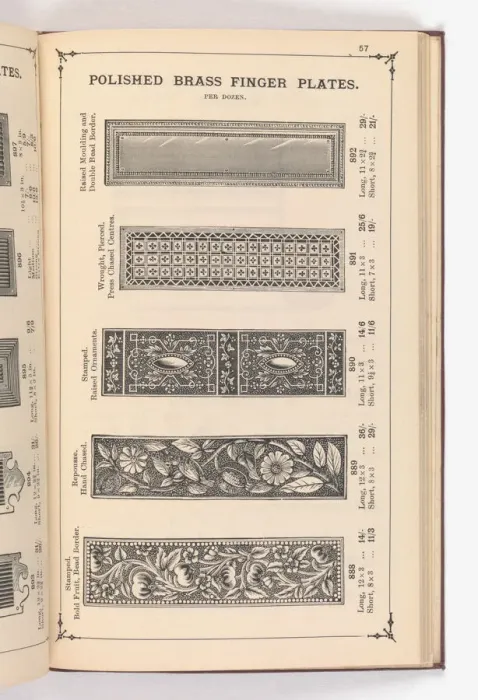 Framed Print : Page from Illustrated Catalogue of Machine-Made and Cast Ca Framed Print : Page from Illustrated Catalogue of Machine-Made and Cast Ca