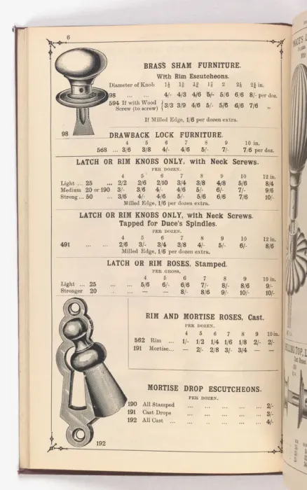 Framed Print : Page from Illustrated Catalogue of Machine-Made and Cast Ca Framed Print : Page from Illustrated Catalogue of Machine-Made and Cast Ca