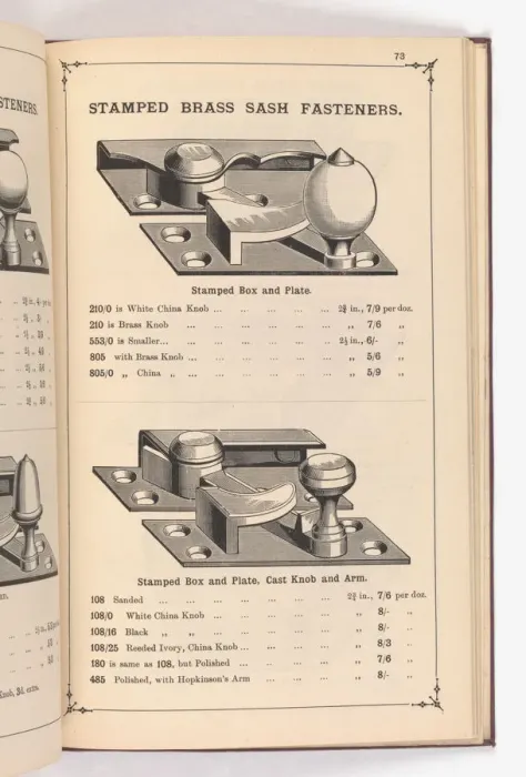 Framed Print : Page from Illustrated Catalogue of Machine-Made and Cast Ca Framed Print : Page from Illustrated Catalogue of Machine-Made and Cast Ca