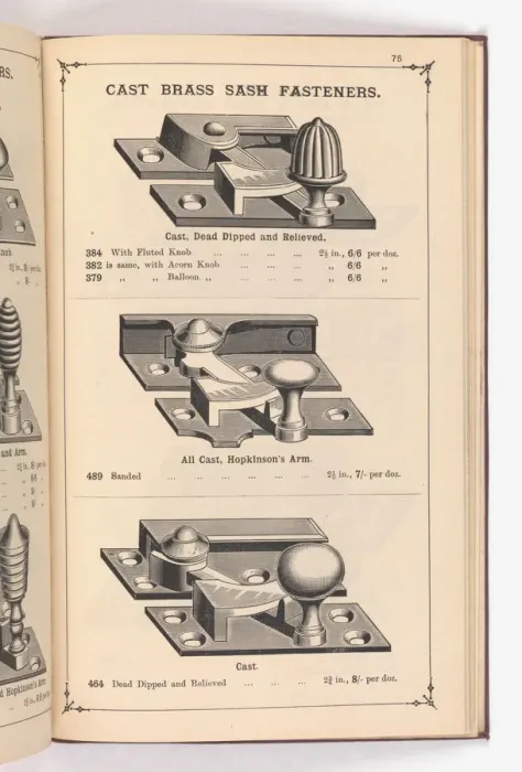 Framed Print : Page from Illustrated Catalogue of Machine-Made and Cast Ca