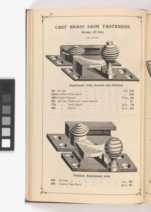 Framed Print : Page from Illustrated Catalogue of Machine-Made and Cast Ca Framed Print : Page from Illustrated Catalogue of Machine-Made and Cast Ca