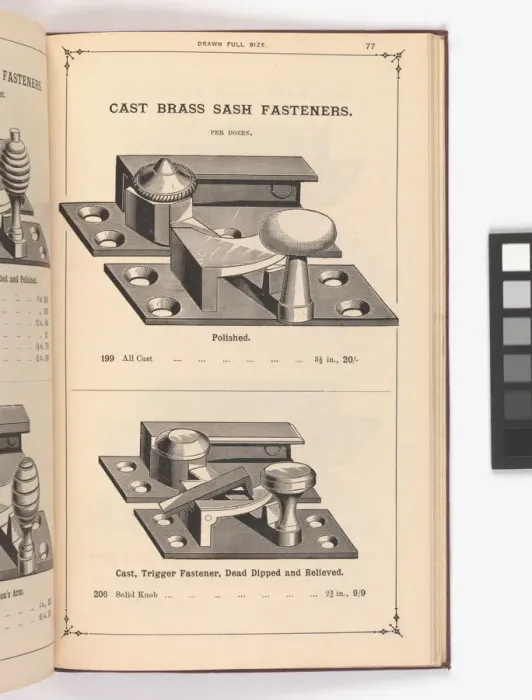 Framed Print : Page from Illustrated Catalogue of Machine-Made and Cast Ca Framed Print : Page from Illustrated Catalogue of Machine-Made and Cast Ca