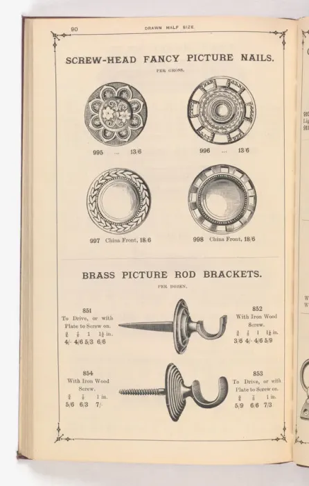 Framed Print : Page from Illustrated Catalogue of Machine-Made and Cast Ca Framed Print : Page from Illustrated Catalogue of Machine-Made and Cast Ca