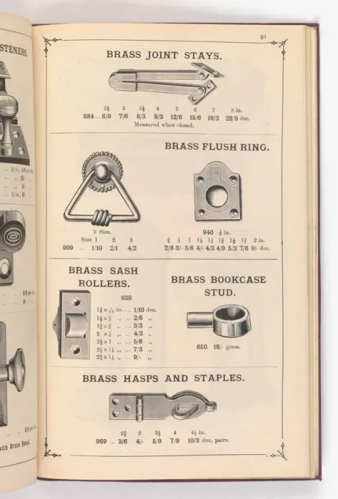 Framed Print : Page from Illustrated Catalogue of Machine-Made and Cast Ca Framed Print : Page from Illustrated Catalogue of Machine-Made and Cast Ca