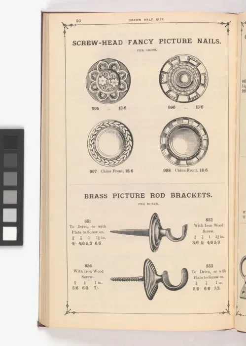 Framed Print : Page from Illustrated Catalogue of Machine-Made and Cast Ca Framed Print : Page from Illustrated Catalogue of Machine-Made and Cast Ca