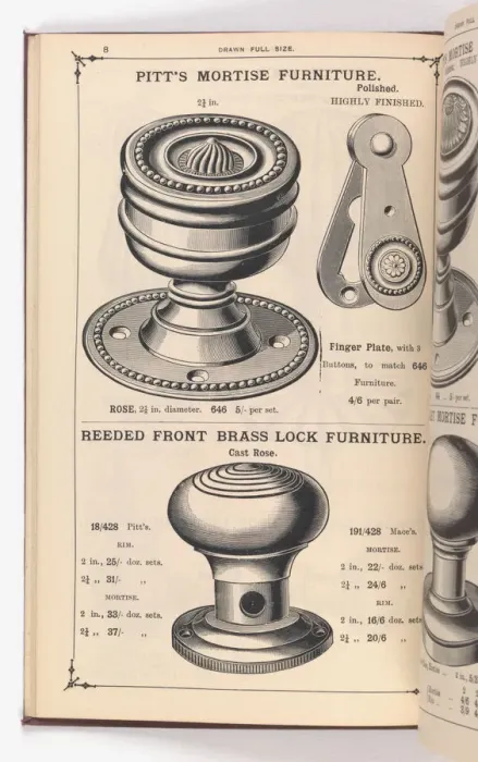 Framed Print : Page from Illustrated Catalogue of Machine-Made and Cast Ca Framed Print : Page from Illustrated Catalogue of Machine-Made and Cast Ca