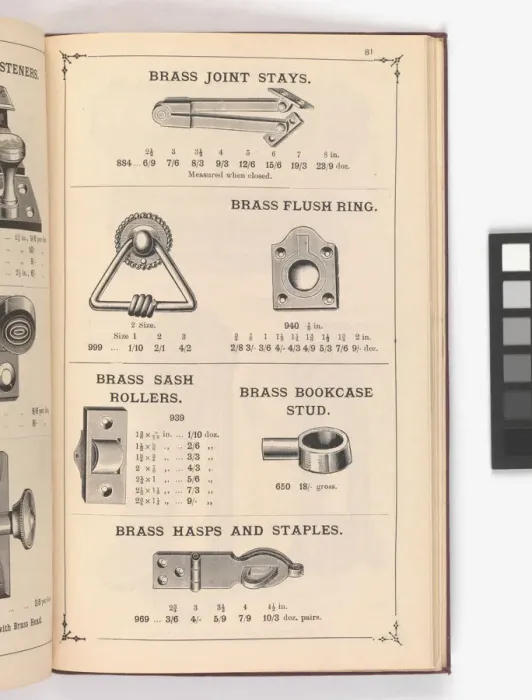Framed Print : Page from Illustrated Catalogue of Machine-Made and Cast Ca Framed Print : Page from Illustrated Catalogue of Machine-Made and Cast Ca
