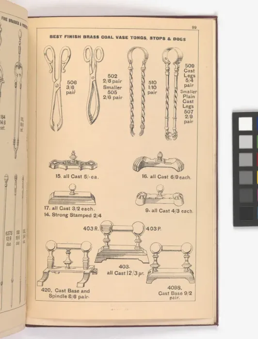 Framed Print : Page from Illustrated Catalogue of Machine-Made and Cast Ca Framed Print : Page from Illustrated Catalogue of Machine-Made and Cast Ca
