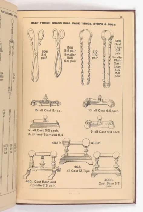 Framed Print : Page from Illustrated Catalogue of Machine-Made and Cast Ca Framed Print : Page from Illustrated Catalogue of Machine-Made and Cast Ca
