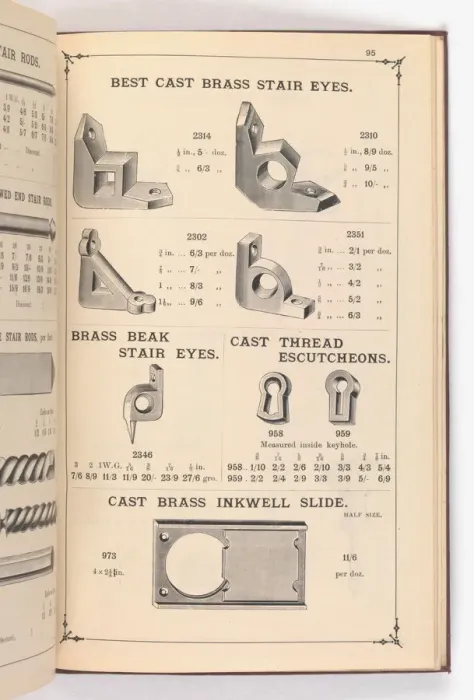 Framed Print : Page from Illustrated Catalogue of Machine-Made and Cast Ca Framed Print : Page from Illustrated Catalogue of Machine-Made and Cast Ca