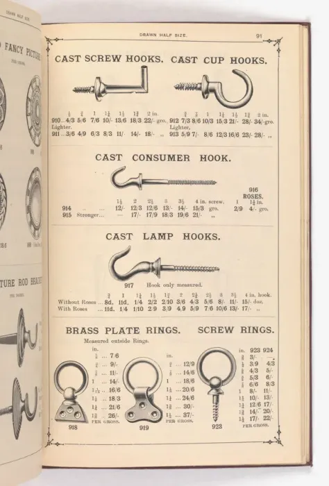Framed Print : Page from Illustrated Catalogue of Machine-Made and Cast Ca Framed Print : Page from Illustrated Catalogue of Machine-Made and Cast Ca