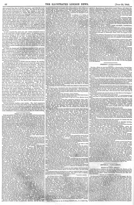 Framed Print : Page from The Illustrated London News, 1843 Framed Print : Page from The Illustrated London News, 1843
