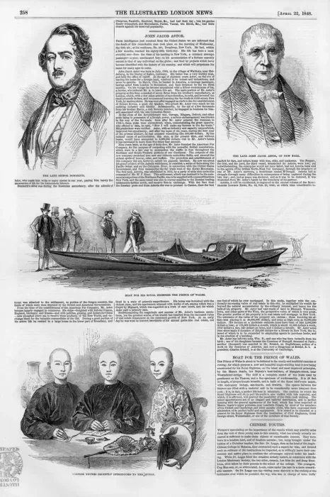 Framed Print : Page from Illustrated London News 22 April 1848 Framed Print : Page from Illustrated London News 22 April 1848