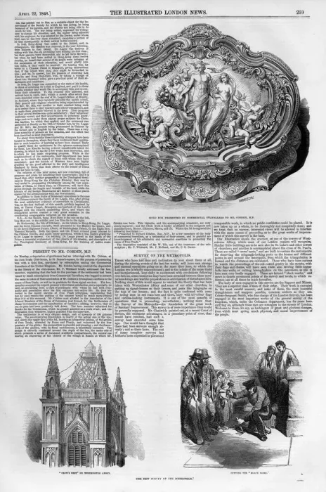 Framed Print : Page from Illustrated London News 22 April 1848 Framed Print : Page from Illustrated London News 22 April 1848