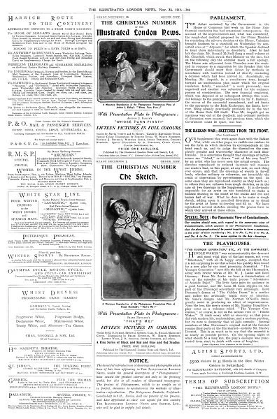 Page from The Illustrated London News, 23rd November 1912