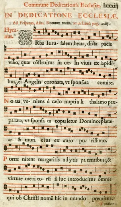 Framed Print : Page of music, Commune Dedicationis Ecclesiae Framed Print : Page of music, Commune Dedicationis Ecclesiae