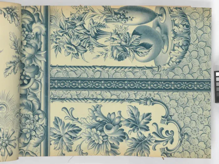 Framed Print : Page from New Artistic Wall Papers Framed Print : Page from New Artistic Wall Papers