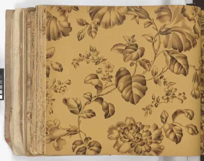 Framed Print : Page from New Artistic Wall Papers