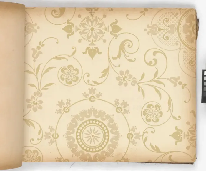 Framed Print : Page from New Artistic Wall Papers Framed Print : Page from New Artistic Wall Papers