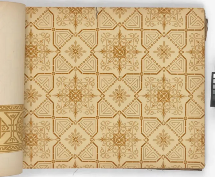 Framed Print : Page from New Artistic Wall Papers Framed Print : Page from New Artistic Wall Papers