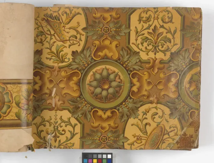 Framed Print : Page from New Artistic Wall Papers Framed Print : Page from New Artistic Wall Papers